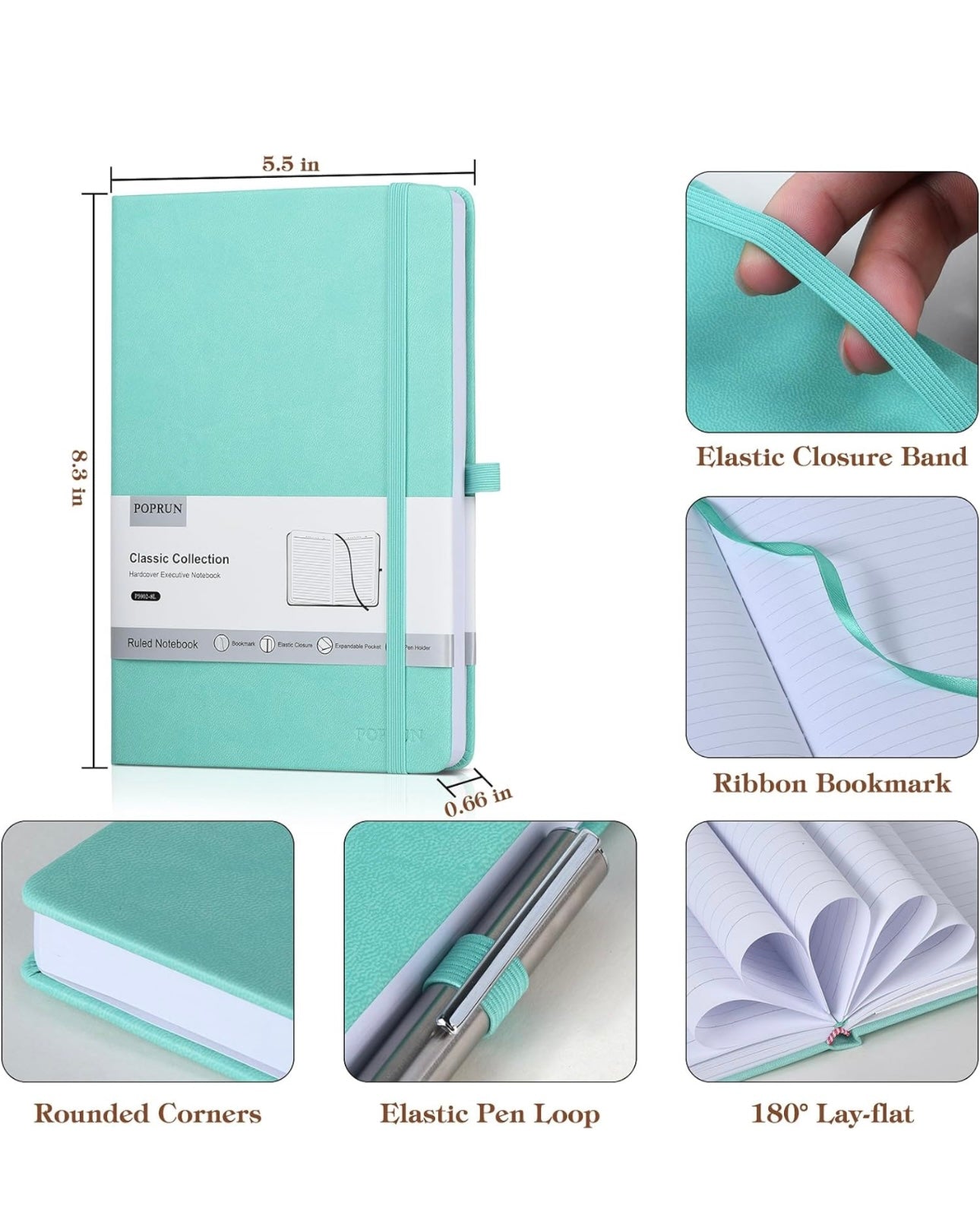 Childhood rainbow 80’s doll cartoon character blank journal