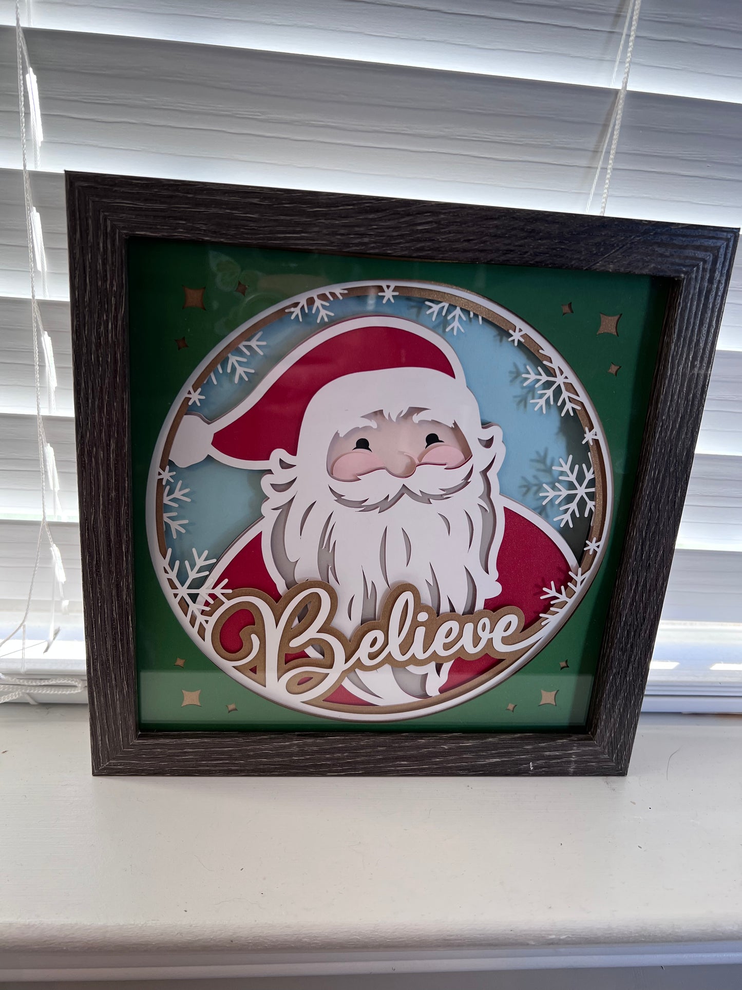 Believe Santa shadowbox