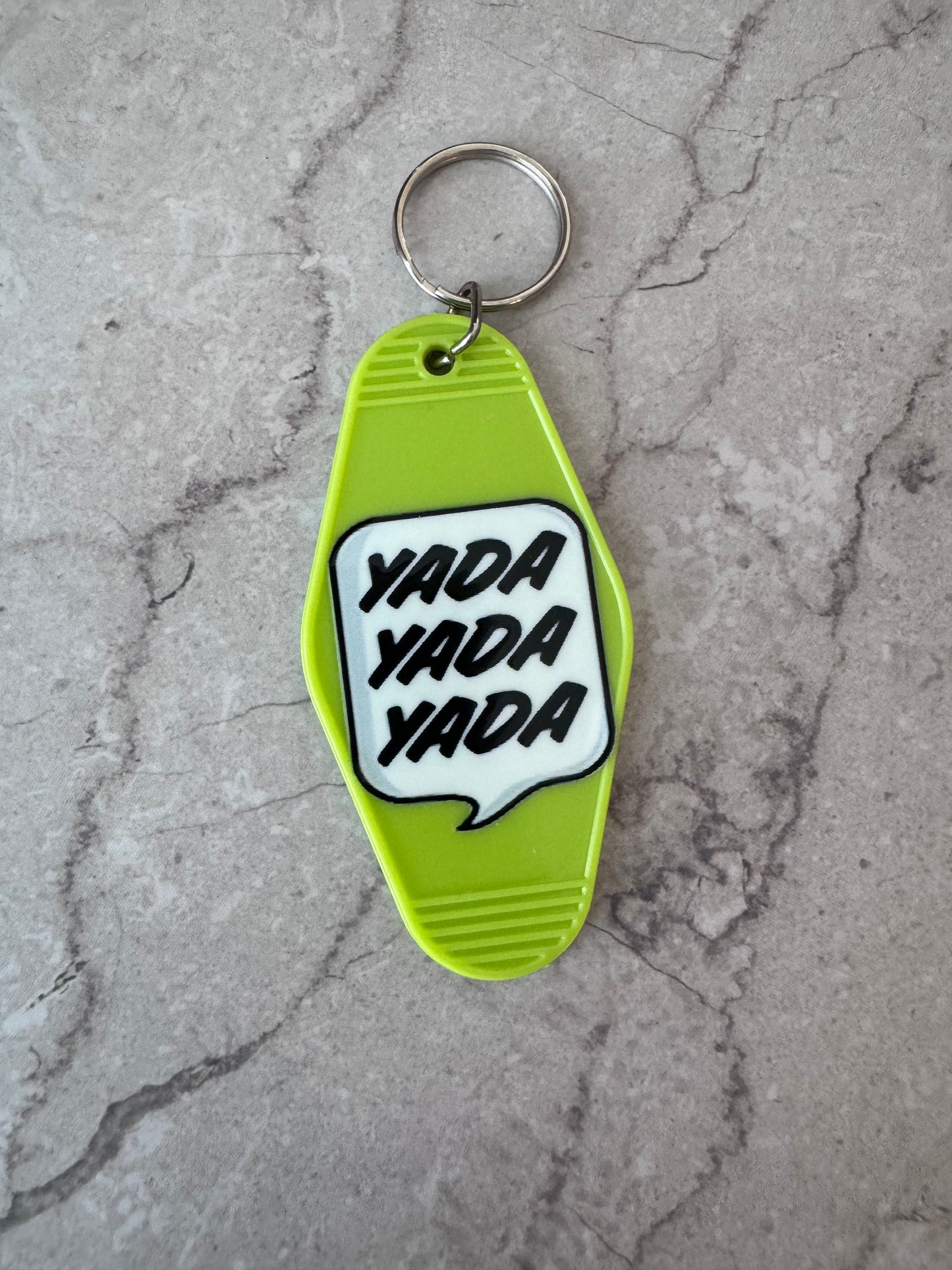 Comedy tv show retro motel keychain