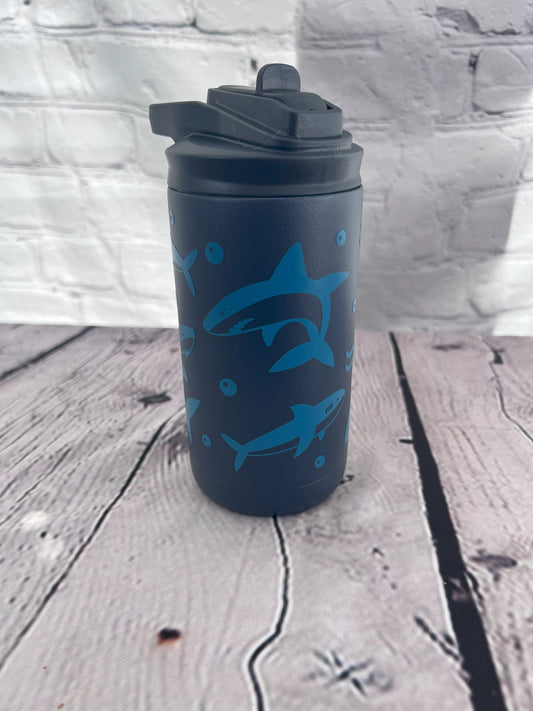 Shark 12oz kids water bottle