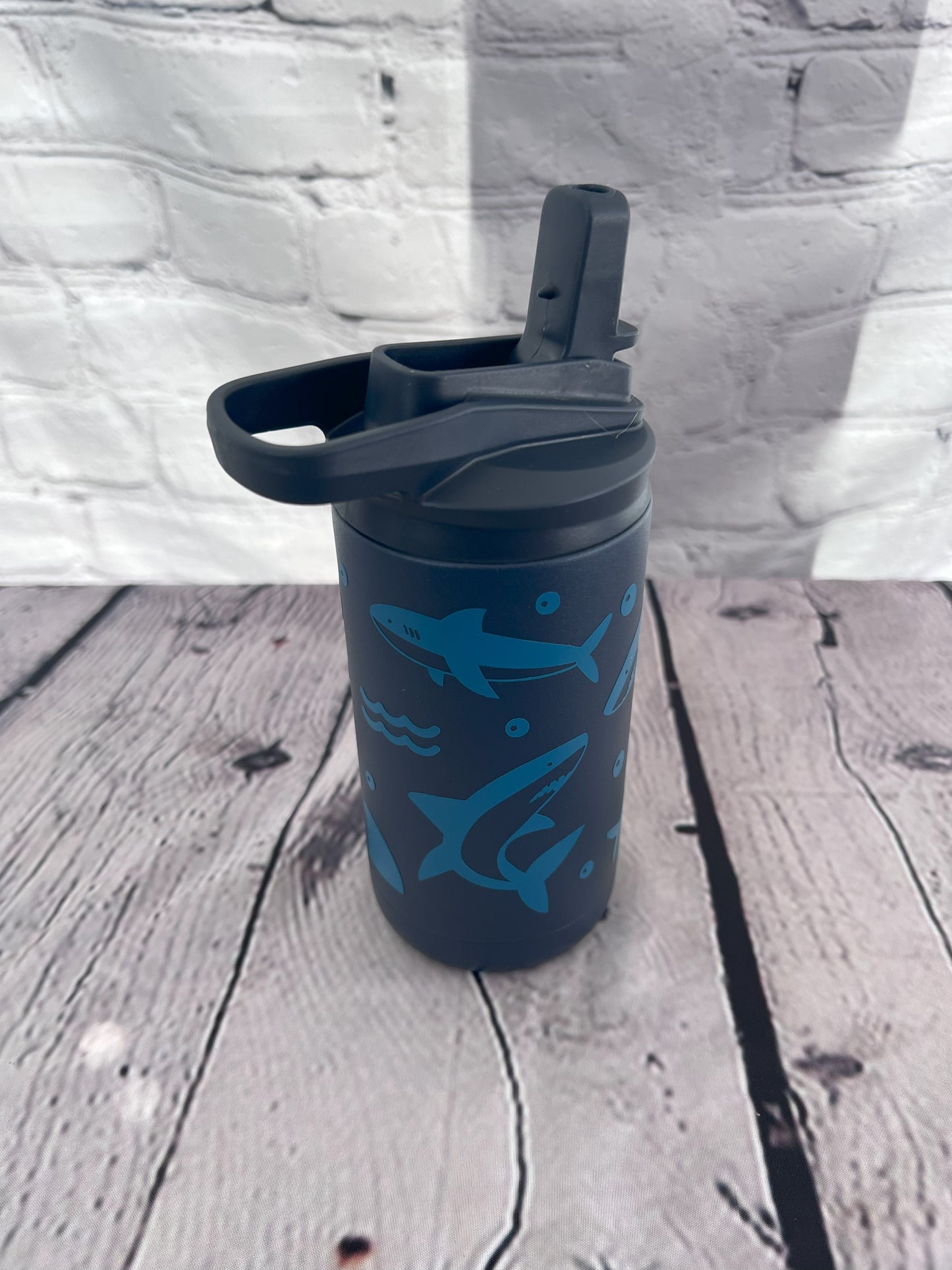 Shark 12oz kids water bottle