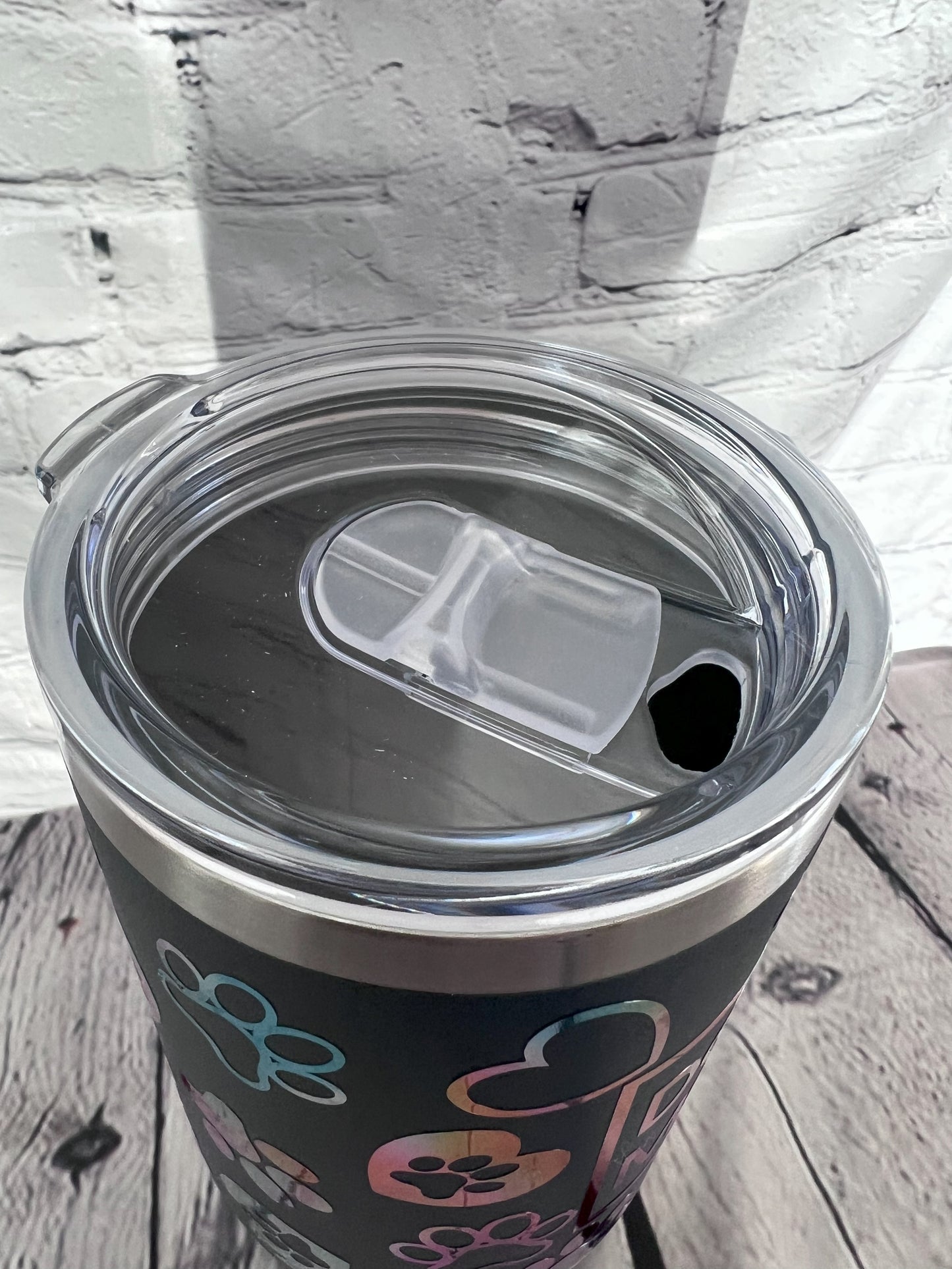 Dog mom 40oz tumbler with handle