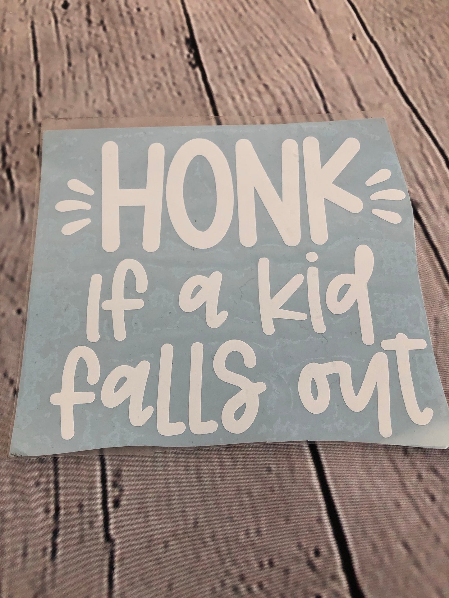 Decal Honk if a kid falls out