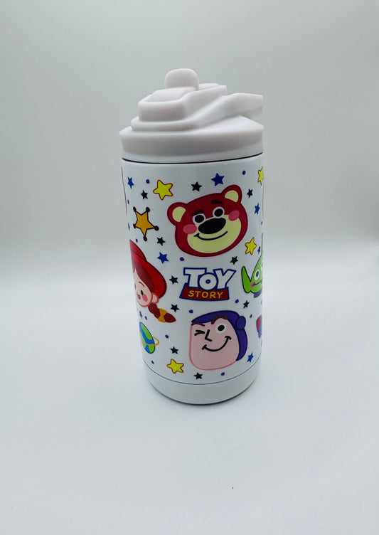 Multiple characters from kids toy tale movie 12oz kids water bottle