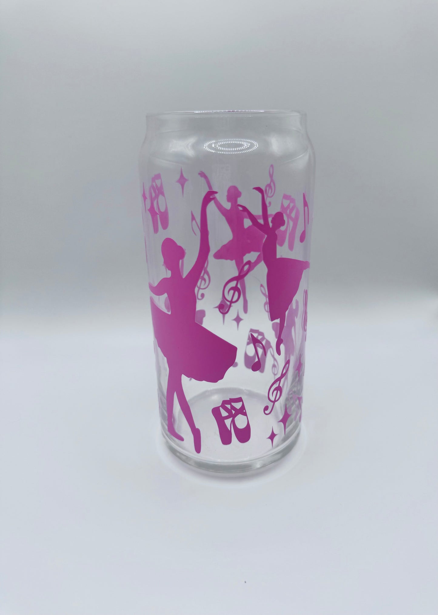 Ballerina beer can glass