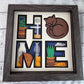 Home- Cat design 3D paper art in a shadowbox