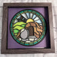 Stained glass empty tomb 3D paper art in a shadowbox