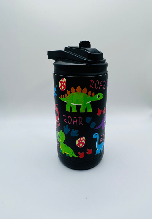 Roar bright dinosaurs 12oz kids water bottle