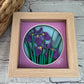 Iris mini 3D paper art in a shadowbox