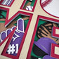 Home- Baseball 3D paper art in a shadowbox