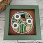 Cactus blossom mini 3D paper art in a shadowbox