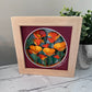 California poppy mini 3D paper art in a shadowbox