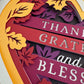 Thankful, grateful and so blessed heart 3D paper art in a shadowbox