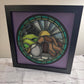 Stained glass empty tomb 3D paper art in a shadowbox