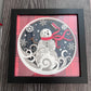 Snowman 3D paper art shadowbox