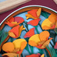 California poppy mini 3D paper art in a shadowbox