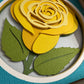 Rose close up mini 3D paper art in a shadowbox