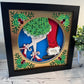 Christmas kiss 3D paper art shadowbox