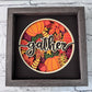 Gather fall leaves and pumpkins design 3D paper art in a shadowbox