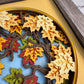 Fall maple tree branch mini 3D paper art in a shadowbox