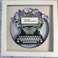 Who uses a typewriter anyway typewriter 3D paper art in a shadowbox