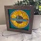 Welcome sunflower mini 3D paper art in a shadowbox