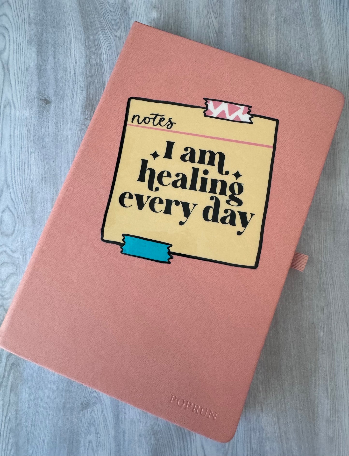 I am healing every day blank journal