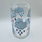 Boho cloud beer can glass