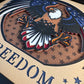 Freedom eagle 3D paper art in a shadowbox