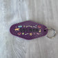 Dog mom retro motel keychain