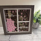 Spring porch scene with blanket 3D paper art in a shadowbox