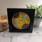 Sunflowers mini 3D paper art in a shadowbox