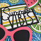 Summer vibes 3D paper art in a shadowbox