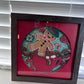 Gingerbread and cocoa 3D paper art in a shadowbox