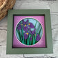 Iris mini 3D paper art in a shadowbox