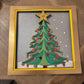 Metallic Christmas tree 3D paper art shadowbox