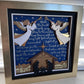 Hark the herald angels sing 3D paper art in a shadowbox