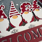 Welcome winter gnomes 3D paper art shadowbox