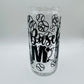 Baseball mom beer can glass