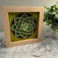 Large succulent mini 3D paper art in a shadowbox