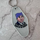 Workplace comedy tv show retro motel keychain