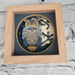 Owl nighttime scene mini 3D paper art in a shadowbox