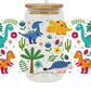 Colorful bright dinosaurs 12oz kids water bottle