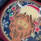 Christmas highland cow with ornaments 3D paper art shadowbox