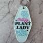 Crazy plant lady retro motel keychain