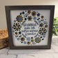 Grandmas make life softer, warmer & sweeter 3D paper art in a shadowbox