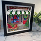 Christmas toy store 3D paper art shadowbox