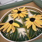 Black eyed Susan mini 3D paper art in a shadowbox