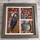 Black cat with broom and potion 3D paper art shadowbox