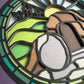 Stained glass empty tomb 3D paper art in a shadowbox